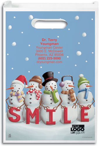 Smile Snowman Paper Supply Bags