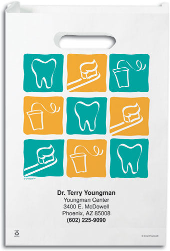 Dental Squares Paper Supply Bags