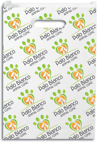 Logo Pattern Custom Scatter Print Paper Supply Bag