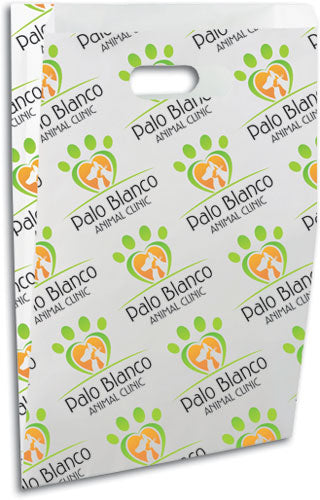 Logo Pattern Custom Scatter Print Paper Supply Bag