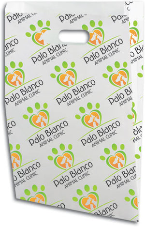 Logo Pattern Custom Scatter Print Paper Supply Bag