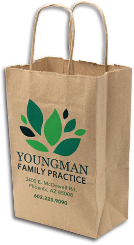 Custom Full Colour Eco Natural Shopper Paper Supply Bag