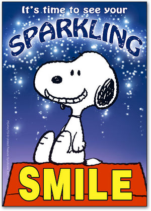 Sparkling Snoopy Postcard