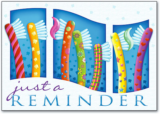 Happy Toothbrushes Postcard