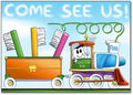 Tooth on a Train Postcard