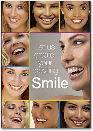 Dazzling Smile Squares Postcard