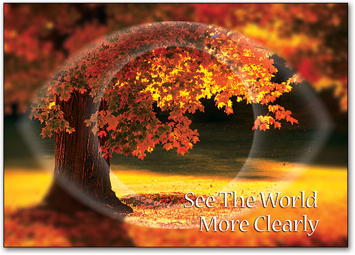 See The World Fall Postcard