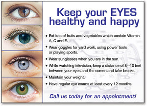 Eye Photos Health Tips Postcard