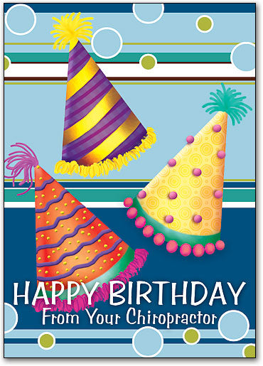 Party Hat Chiro Postcard