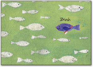 Purple Fish Standard Postcard