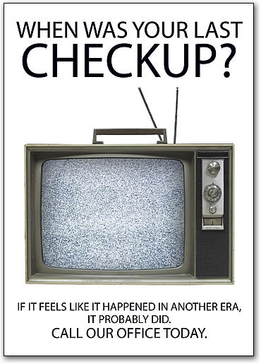 Retro TV Reactivation Postcard