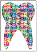 Graphic Art Tooth Smiles Postcard