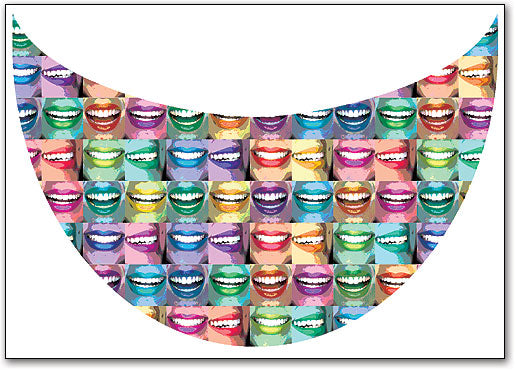 Graphic Art Smile 4-up Laser Card