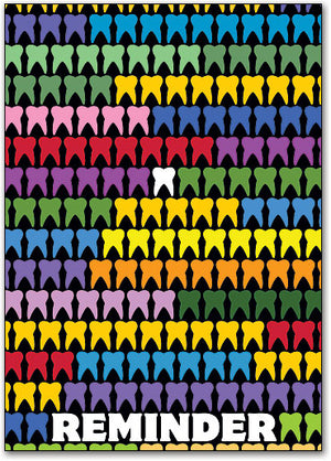 Colourful Teeth Standard Postcard