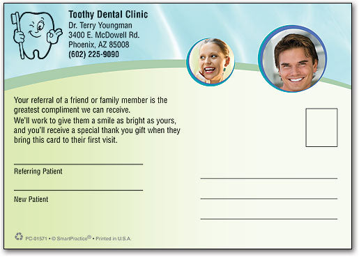 Four Circle Smile Postcard