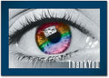 Rainbow Iris Thank You Postcard