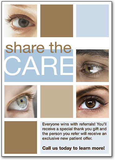 Share the Care Squares Customisable Standard Postcard