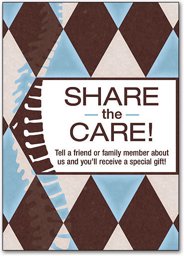 Spine Diamond Share Referral Postcard