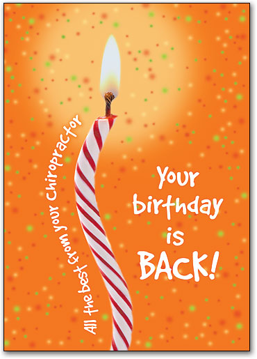 Birthday is Back Postcard