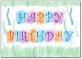 Pastel Birthday Postcard