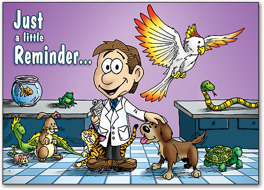 At the Vet Postcard