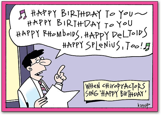 Chiropractors Sing Postcard