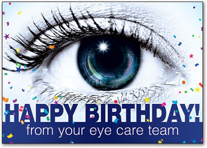 Eye Spy Happy Birthday customisable Postcard