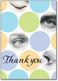 Dynamic Dots Thank You customisable Postcard