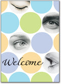 Dynamic Dots Welcome customisable Postcard
