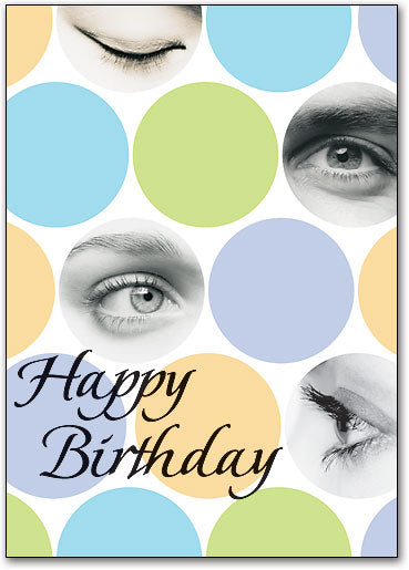 Dynamic Dots Birthday customisable Postcard