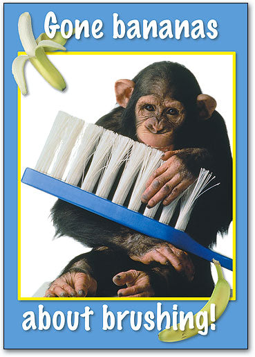 Bananas About Brushing Postcard