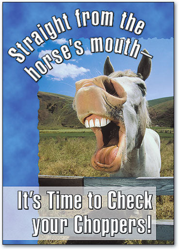 Check Your Choppers Standard Postcard