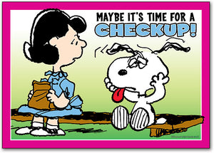 Snoopy Checkup Postcard