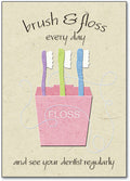 Brush and Floss Every Day Postcard