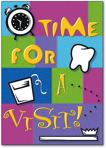 Time for a Visit Postcard