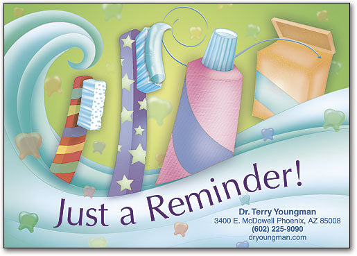 Oral Care Wave Postcard