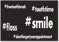 Hashtag Smile Standard Postcard