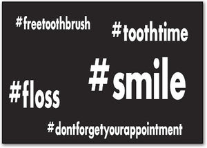 Hashtag Smile Standard Postcard