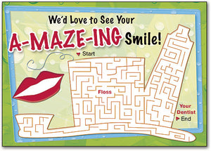 Amazing Smile Maze Customisable Standard Postcard