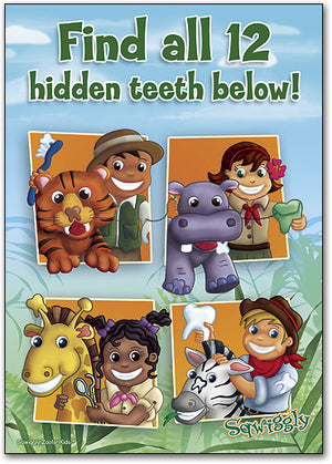 12 Hidden Teeth Customisable Standard Postcard