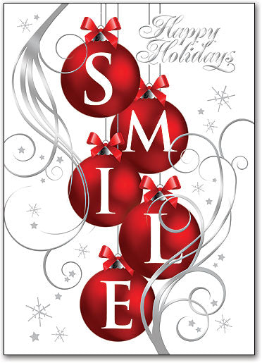 Smile Bulbs Deluxe Holiday Postcard