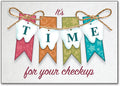 Banner with Bows Customisable Postcard