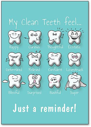 Feely Teeth Customisable Postcard