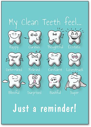 Feely Teeth Customisable Postcard