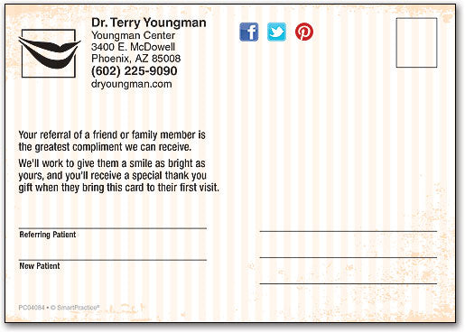 Worn In Smiles Customisable Standard Postcard