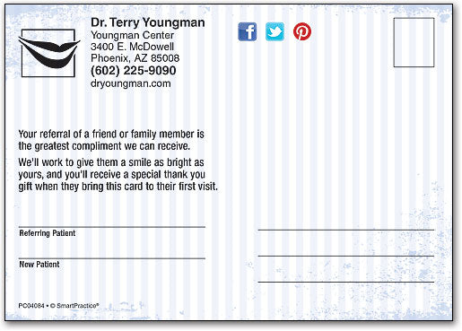 Worn In Smiles Customisable Standard Postcard