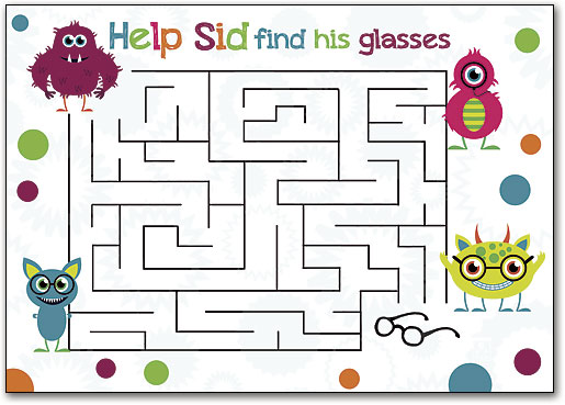 Monster Maze Postcard