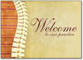 Two-Tone Welcome customisable Postcard