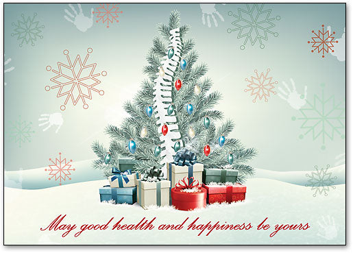 Good Health Christmas Customisable Postcard