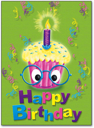 Confetti Cupcake Birthday Postcard